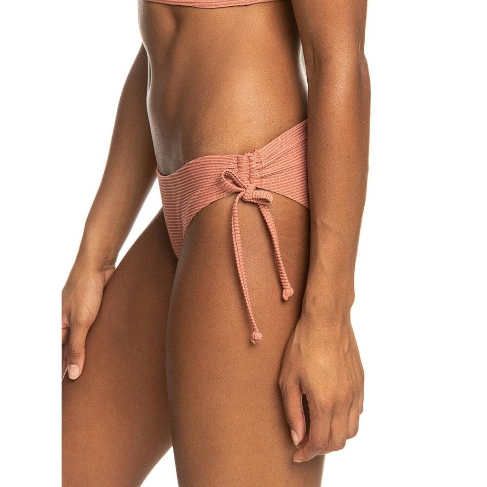 ROXY Women's Coconut Crew Hipster Bikini Bottoms In Cedar Wood - Picture 2 of 9